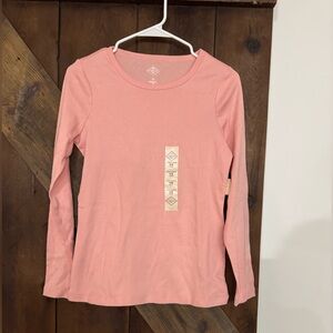St. John's Bay Women's Pink Long Sleeve Tee